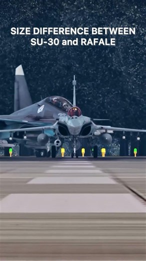 Su-30 vs Rafale: The Size Difference Is Massive! #Su30 #Rafale #fighterjets #aviation #comparison