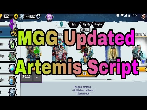 MGG Updated Artemis Script (Unlock Change Reactor, Gold Forge,Mutant Packs,Exclusive Boxes and More)