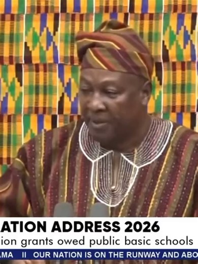 A total of 12.2 million packets of sanitary pads were distributed to schoolgirls in 2025, with 292.4 million CDs allocated to continue the initiative – H.E. John Dramani Mahama #sona #stateofthenationaddress #JohnDramaniMahama #FreeSanitaryPads #JoyLearningTV