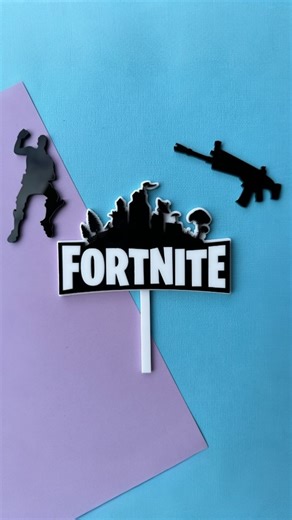 Julie Domingue | Fortnite acrylic cake topper set 🎮 #fortnite #fortnitecake #fortnitecaketopper #acryliccaketopper | Instagram