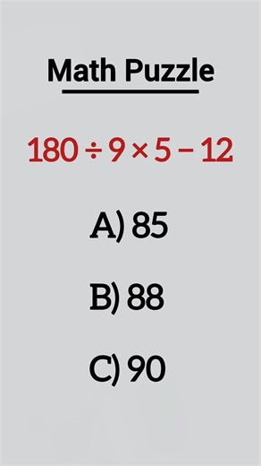 里 BODMAS Puzzle Challenge 21 #MathChallenge #BODMAS #BrainTeaser #PuzzleReels #SmartMath | Learn With Ganga | Facebook