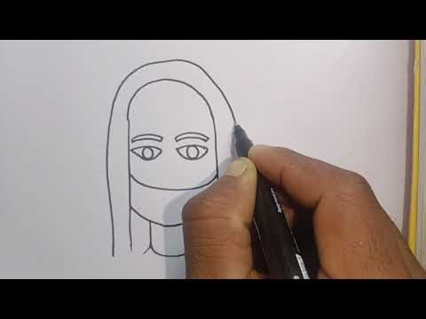 Cute Girl with Mask Draw 🥰 | Easy Drawing | Step By step | Mask Draw | Beginner Drawing | pencildraw