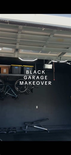 Transform Your Garage with Bold Black Makeover