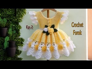 Crochet baby drees || how to crochet a baby romper #crochet#dress