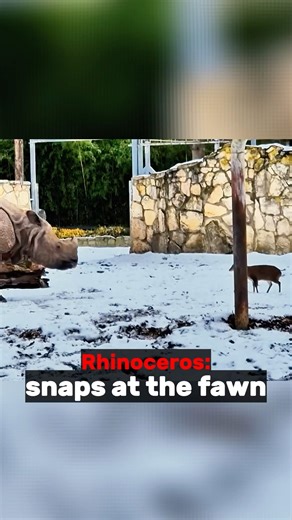 so small but very brave deer