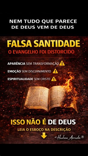 👇 FALSA SANTIDADE: Nem Tudo Que Parece de Deus Vem de Deus