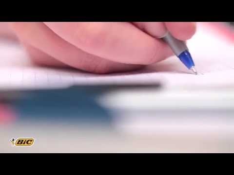Using BIC Round Stic Exact ballpoint pen - 2014 video