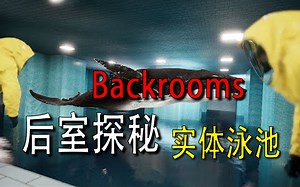【Backrooms】-后室.游泳室- Poolrooms【实体泳池】鱼！好大的鱼！虎纹鲨鱼！