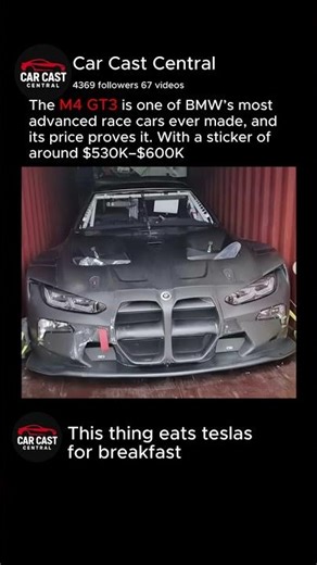 This $600K BMW M4 GT3 is absolutely insane #bmw #supercar #racing