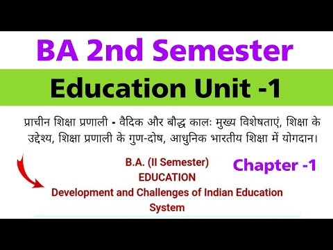 ba 2nd semester education chapter 1 | education ba 2nd semester unit 1 | 150 mcq | model paper 2026