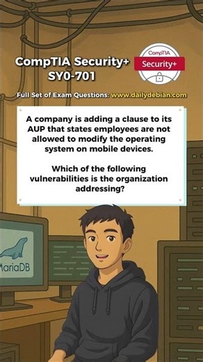 CompTIA Security+ (SY0-701) Exam-Style Practice Question 2026