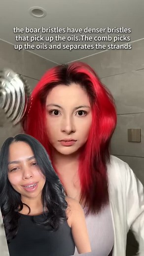 3.5M views · 2.1K reactions | I mean boar bristle brush is a thing and you can search  up the benefits 殺 (link in bio just in case) Ib @ vidahair95 | Kripazlovebug | Facebook