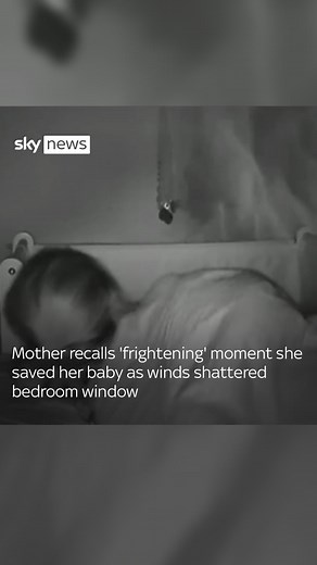 Jessica O’Reilly recalls a ‘frightening’ moment strong winds shattered her baby’s bedroom window in St Clement, Jersey. Hurricane-force 12 winds have been recorded in Jersey, with gusts in St Helier reaching speeds of up to 102mph. Click the link in bio to read the full story 🔗 #stormciaran #storm #stormciarán #ciaran #Jersey #WeatherAlert #ChannelIsland #SouthOfEngland #UKWeather #ExtremeWeather | Sky News
