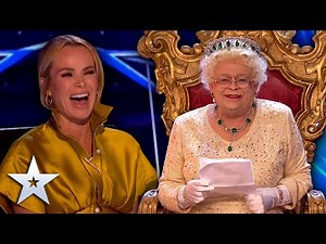 Unforgettable Audition: The Judges get a Royal ROASTING from The Queen! | Britain's Got Talent