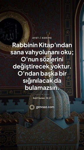 📖 Rabbinin Kitabı’ndan sana vahyolunanı oku… 🤲 #kuran #dua #ayet #namaz #islam
