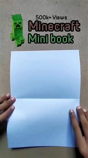 Minecraft mini book | Simple Crafty | #craft #cute #art #minecraft #minibook #trending #shorts