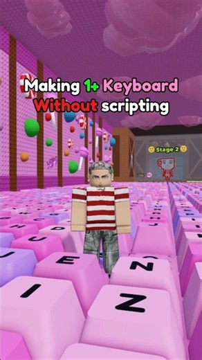 How He Built a Keyboard Game with Zero Scripts #robloxdev #roblox
