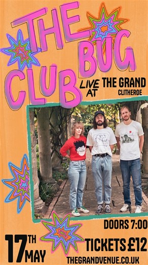 The Bug Club are touring the UK following the release of their double album, Rare Birds: Hour of Song. In our opinion, the album is a triumph. It’s The Bug Club’s Hex Enduction Hour. South Wales’ Double Nickels On The Dime. It’s The Faust Cycle for people with shorter attention spans. Peaked your interest? Why not buy a ticket & come along to their show at The Grand. If you do, you’ll find yourself entrenched in an immersive world of The Bug Club – it’s a pleasant place to spend a Friday evening