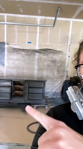 Wondering about the easiest paint I've used for furniture? Check out my blog post to see how we effortlessly transformed an old dresser into a sleek, stylish piece with this paint! Get the details of this makeover here: https://arayofsunlight.com/diy-modern-grey-dresser/ | A Ray of Sunlight - Painted Furniture & DIY