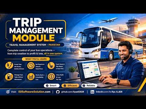 How to Create & Manage Bus Trips in Travels Managment System— Complete Trip Module Tutorial