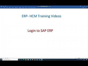 Login to SAP ERP