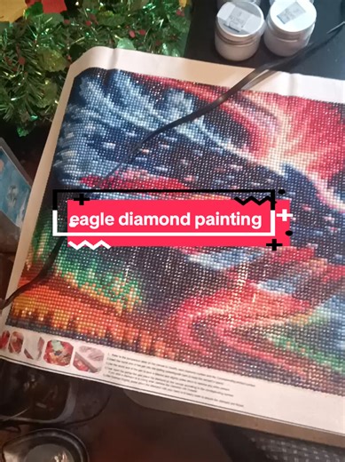 eagle diamond painting fun to do. a great hobby#tiktokshop #tiktokcreatorinsightincentive #fyp #diamondpainting #diamondart @JXDP