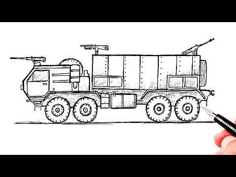 How to draw a Zombie Apocalypse car