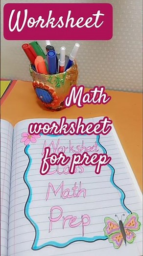 Math Worksheet for Class Prep #PrepClassMath#PrepMathWorksheets#PreschoolMath#KindergartenMath#diy