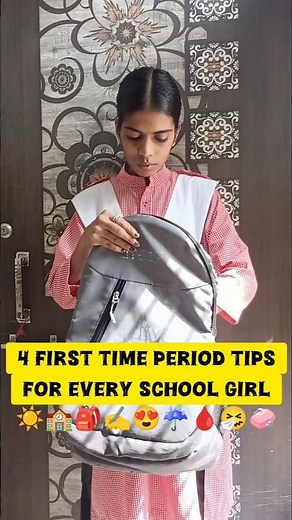 4 First Period Tips For School Girls😩💊🩸#shorts #ytshorts #school #periods #firstperiod #monsoon