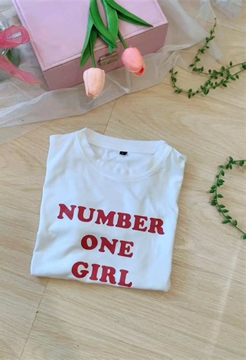 Stylish Number One Girl T-Shirt Designs