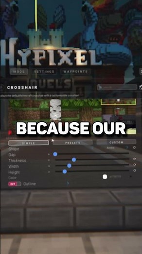 The BEST Crosshair Mod for Minecraft 🔫