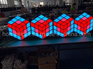 [Hot Item] High Brightness RGB LED 3D Magic Cube Wall