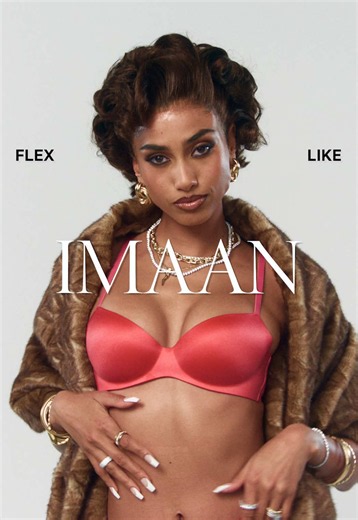 Every time you flex your personality it's different. The support isn't. @Imaan Hammam #victoriassecret #summerlooks #imaanhammam