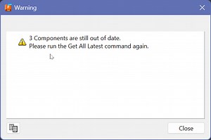 Get All Latest: please tell me the name of the components not updating
