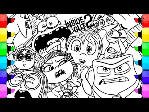 Inside Out 2 Coloring Pages NEW : How to Color All Main Characters from movie Inside Out 2#youtube