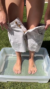 1.7M views · 1.8K reactions | she tie-dyed her shorts thanks for watching! this video was produced by Network Media and Jacky P | Tips, Tricks & Funny Clips | Facebook