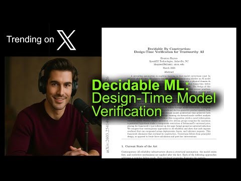 Decidable ML: Design-Time Model Verification