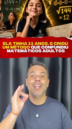 A PERGUNTA QUE A ESCOLA TENTA CALAR É A QUE MOVE TODA INOVAÇÃO. Em abril de 2022, numa aula de matemática do Colégio Santa Maria Minas, em Belo Horizonte, o professor Frederico Tavares ensinava raiz quadrada do jeito tradicional. Aquele processo de tentativa e erro que todo aluno conhece e quase nenhum gosta. Foi quando uma menina de 11 anos chamada Júlia Helena Pimenta Ferreira fez a pergunta que muda tudo: “Professor, não dá pra chegar nesse resultado de um jeito diferente?” E aqui mora a prim