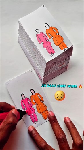 Shararat song on flip book dance #shorts #shararat #artist #flipbook