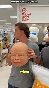 The Man wore a crying baby mask #fytシ | Viral 1.6
