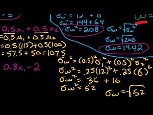 linear combinations of independent random variables
