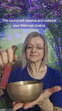 third eye chakra cleanse. Tibetan singing bowl sound healing
