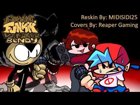 Friday Night Funkin' - Vs Faker Bendy (Reskin By MIDISIDI25 Covers By Reaper Gaming) FNF MOD