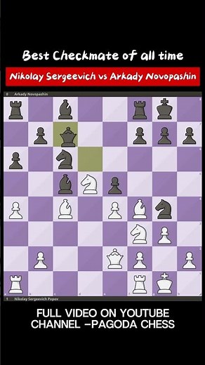 Best checkmate ever in chess history #chess