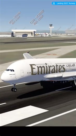 Emirates A380 Landing at Manchester Airport - Switch 2 Gameplay - Aerofly FS Flight Simulator