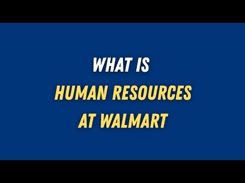 What is human resources at walmart