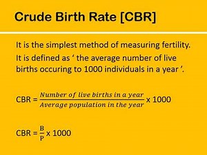 Vital Statistics Definition and Crude Birth Rate