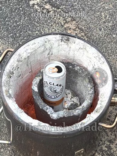 When the Pop can goes POP melting Aluminum can at home #satisfying #entertainment #soda #seltzer #melting