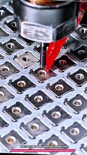 automatic cnc tapping machine for high precision internal thread forming on metal plates