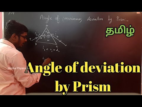 Angle of deviation by prism || Class12 Physics ||